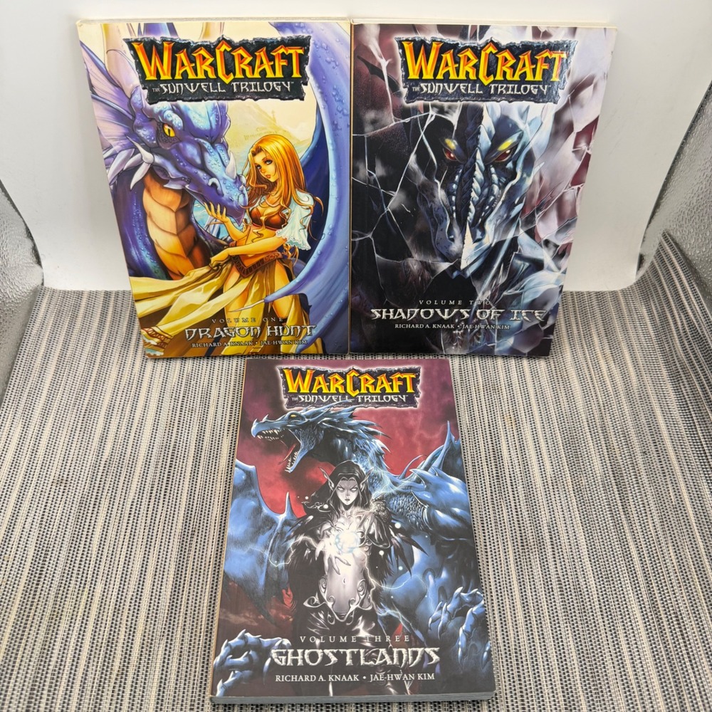 Warcraft The Sunwell Trilogy Manga Set Vol 1-3 Dragon Hunt Blizzard
